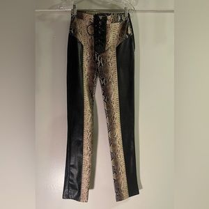 I.AM.GIA Snakeskin lace up pant!!!